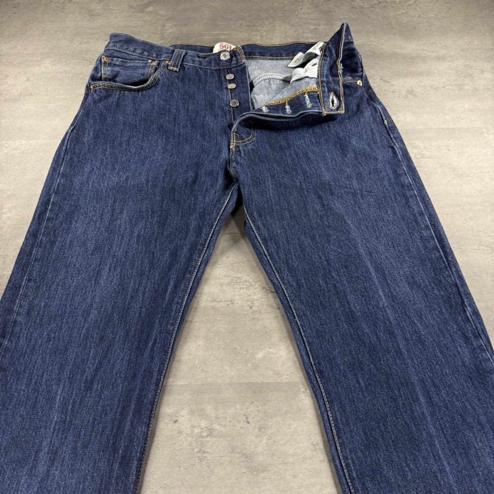 Vintage Levis Jeans Men 34x32 501 XX Blue Denim Buttonfly Dark Western‎ Cowboy